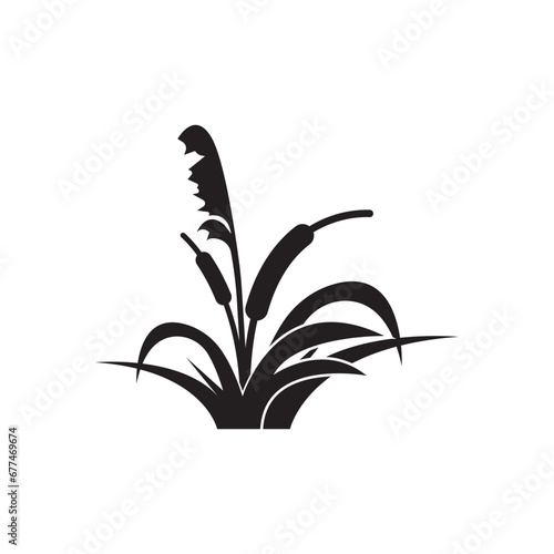 Reeds icon vector design template and symbol