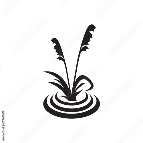 Reeds icon vector design template and symbol