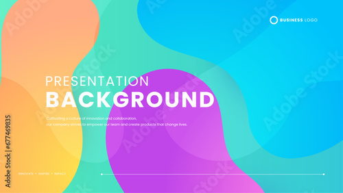 Colorful colourful minimalist simple background with shapes