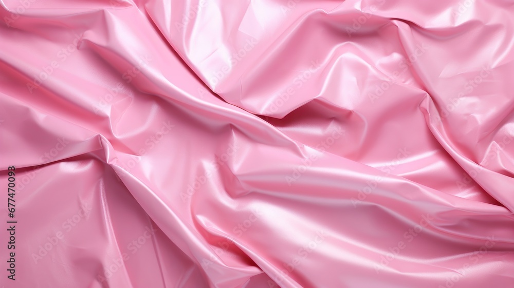 Crumpled foil texture background. Wrapping paper backdrop. Vibrant colors design. Pink color. Crumpled foil texture background. Wrapping paper backdrop. Vibrant colors design. Pink color.