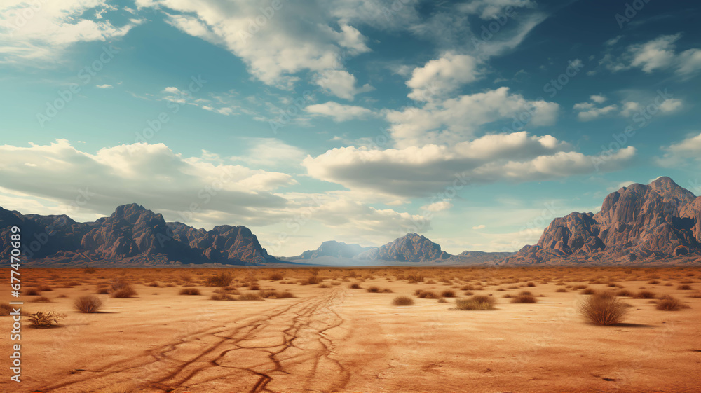 Naklejka premium DESERT BACKGROUND