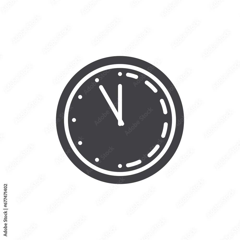 Midnight time vector icon Midnight time vector icon