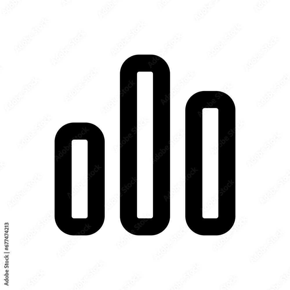 Bar chart finance icon with black outline style. business, chart, bar, graph, design, diagram, data. Vector Illustration Bar chart finance icon with black outline style. business, chart, bar, graph, design, diagram, data. Vector Illustration