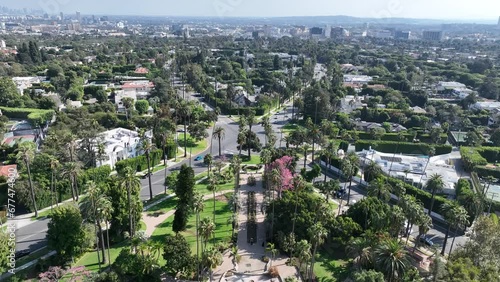 Beverly Hills At Los Angeles In California United States. Famous Luxury Neighborhood. Movie Stars District. Beverly Hills At Los Angeles In California United States. 