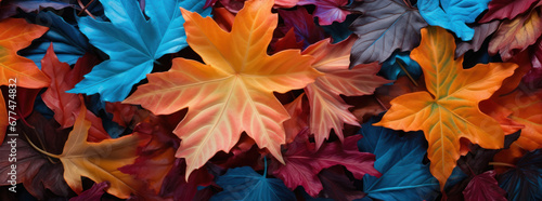 Colorful Foliage Stack with Moody Maple Leaves