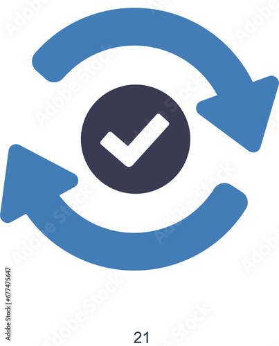 Direction and way icon concept