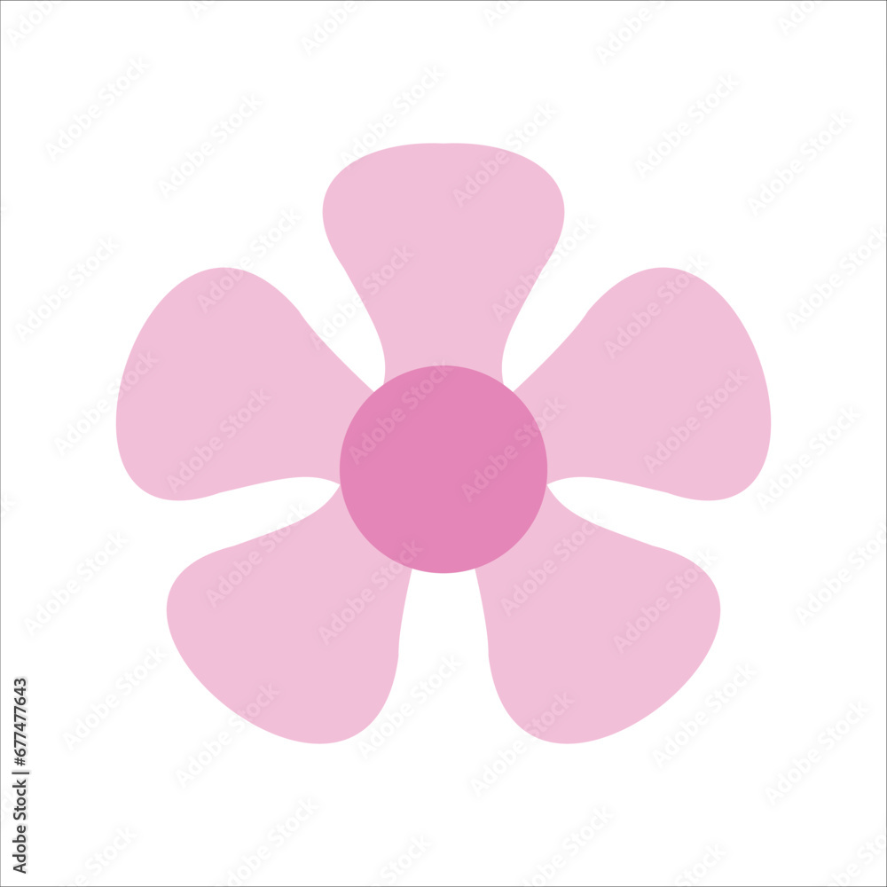 Set of vector decorative flower icons in flat style. Spring flowers silhouette collection. Floral clipart illustration Set of vector decorative flower icons in flat style. Spring flowers silhouette collection. Floral clipart illustration