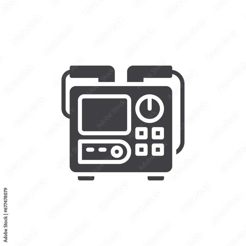 Automated External Defibrillator vector icon Automated External Defibrillator vector icon