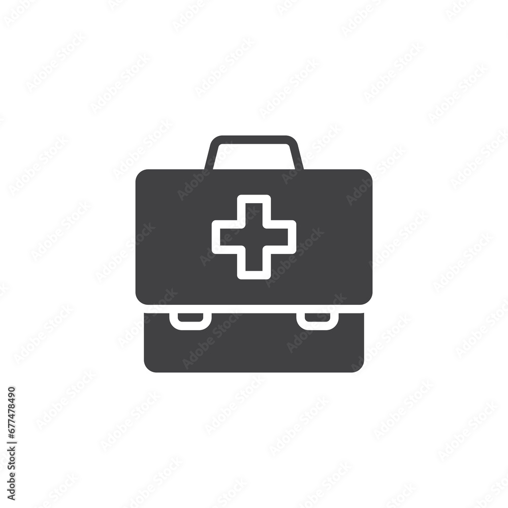 Medical Kit bag vector icon Medical Kit bag vector icon