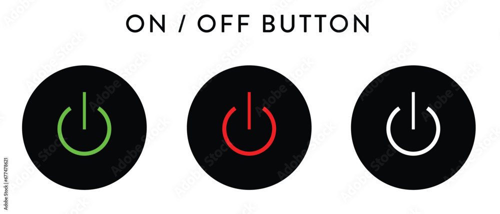 On-off icon variant buttons.