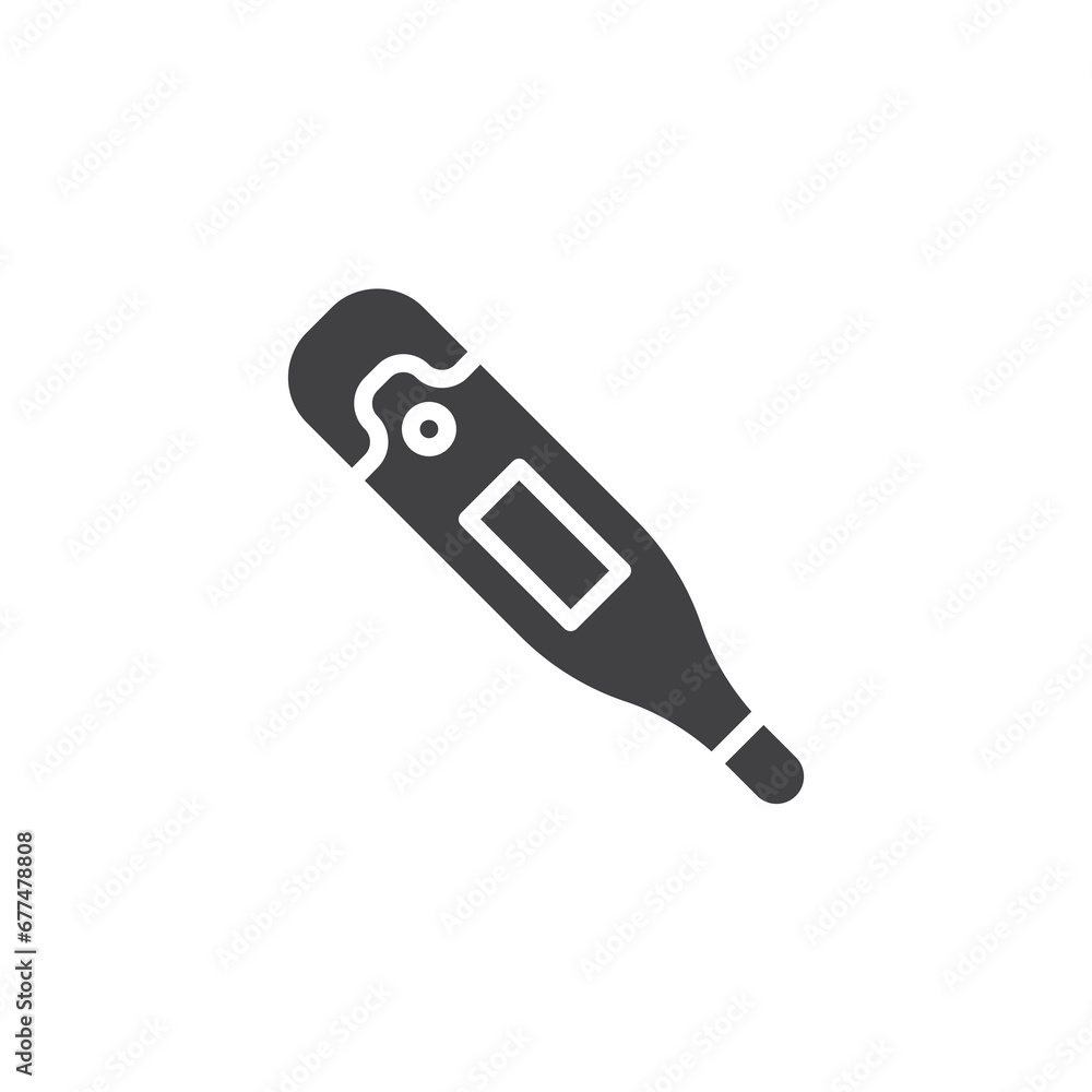 Medical thermometer vector icon Medical thermometer vector icon