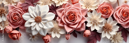 Flowers Seamless Pattern Different On White , Banner Image For Website, Background Pattern Seamless, Desktop Wallpaper