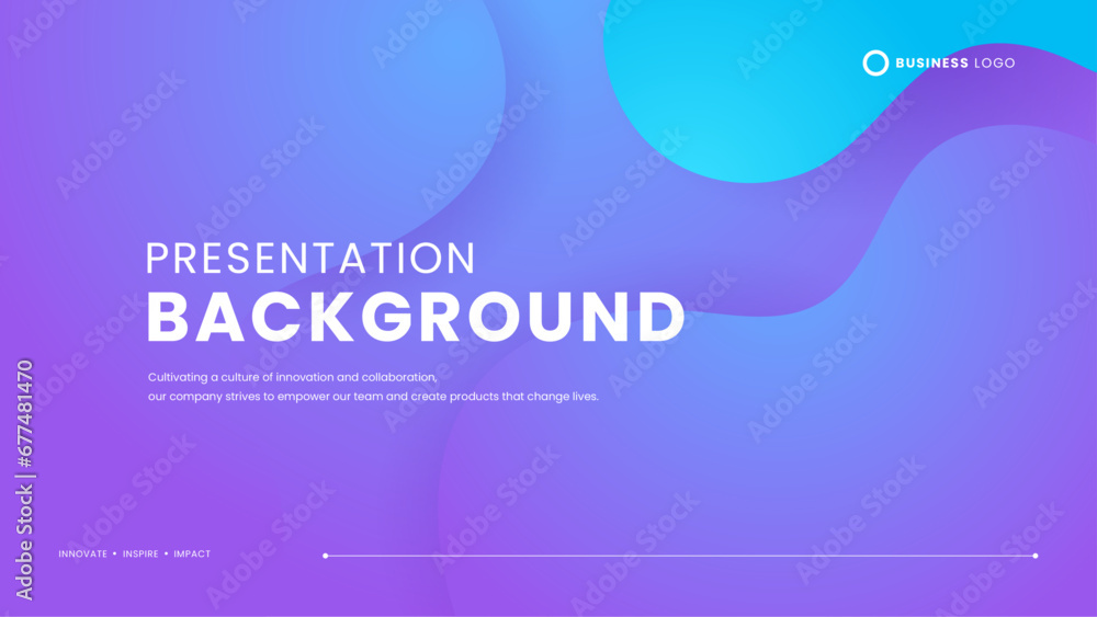Fototapeta premium Blue and purple violet minimalist simple background with shapes