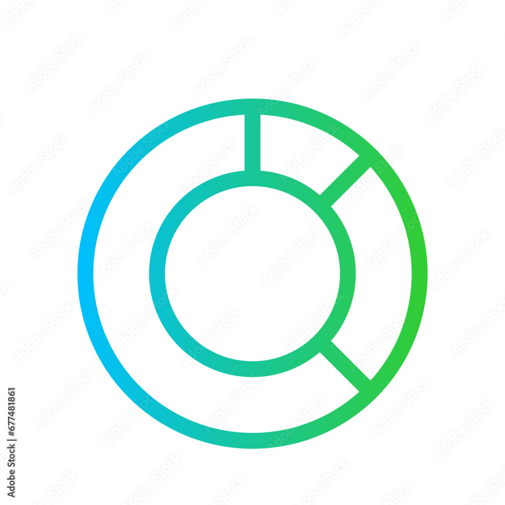 Analysis digital marketing icon with blue and green gradient outline style. business, analysis, graph, finance, financial, chart, technology. Vector Illustration Analysis digital marketing icon with blue and green gradient outline style. business, analysis, graph, finance, financial, chart, technology. Vector Illustration