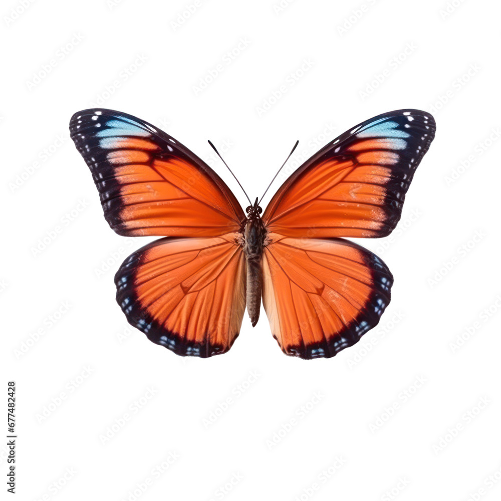 Obraz premium Butterfly isolated on white transparent background, PNG