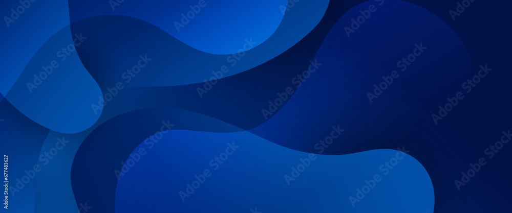 Blue vector minimalist simple abstract geometric background - obrazy, fototapety, plakaty 