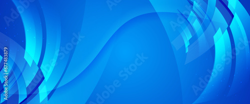 Blue vector abstract geometric shapes background