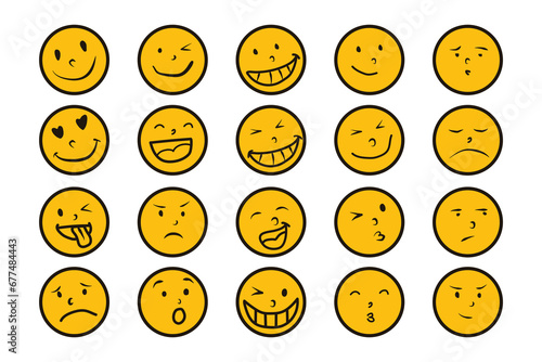 Vector Mixed Emoji Collection