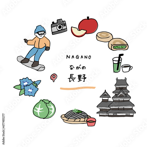 長野の手描きのアイキャッチ