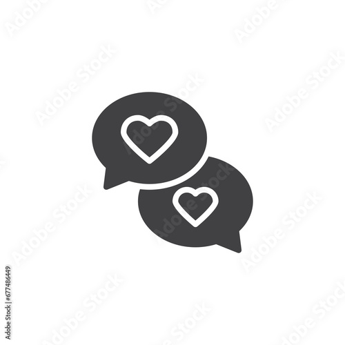 Love message vector icon