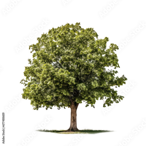Chestnut tree isolated on white transparent background  PNG