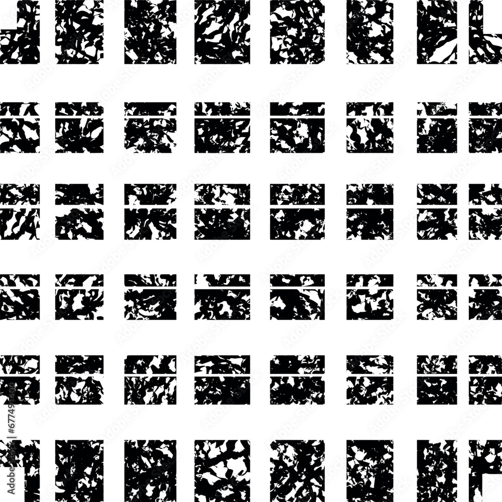 Fototapeta premium black and white pattern with individual pieces or slides