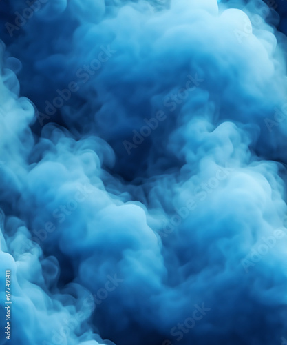 Abstract blue smoke texture. Steam, cloud realistic texture
