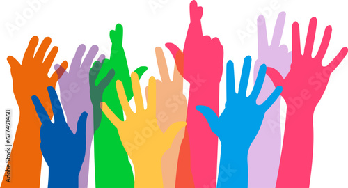 Colorful Volunteer Hand