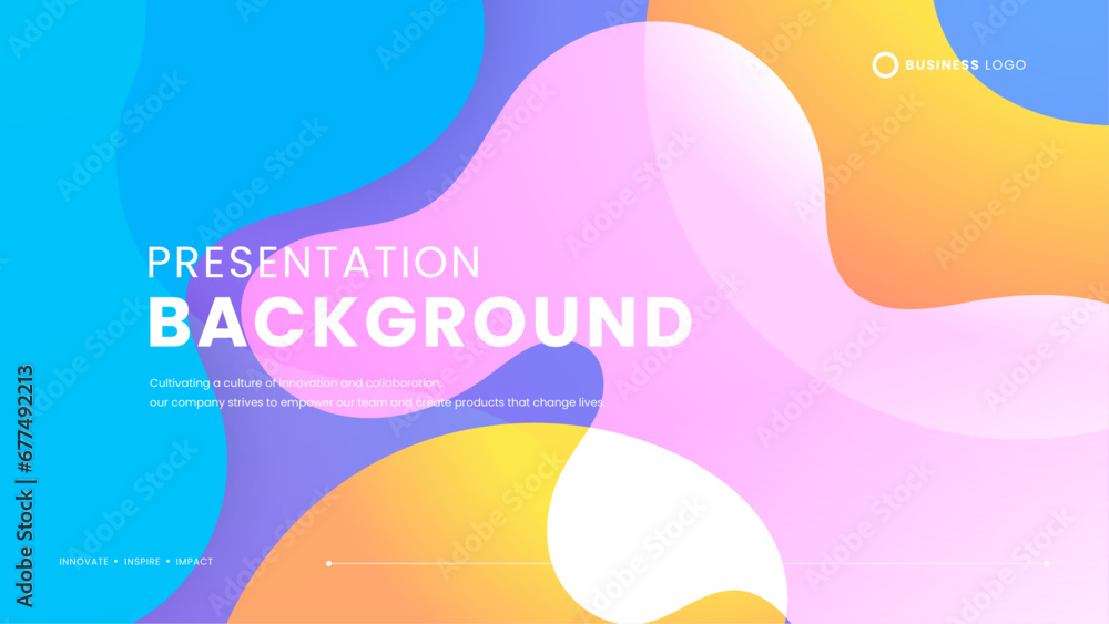 Colorful colourful vector modern abstract simple background with wave and liquid elements vector illustration