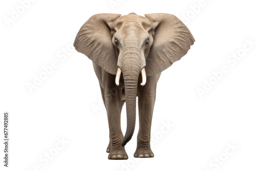 A elephant isolated on transparent background.