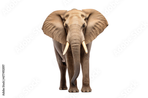 A elephant isolated on transparent background.