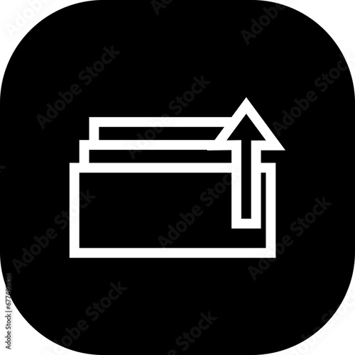 Salary rise key performance indicator icon with black filled line outline style. business, salary, increase, success, income, finance, growth. Vector Illustration