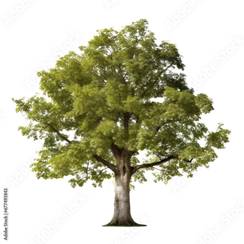 Plane tree isolated on white transparent background, PNG