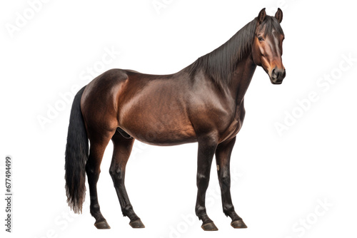 A horse isolated on transparent background.