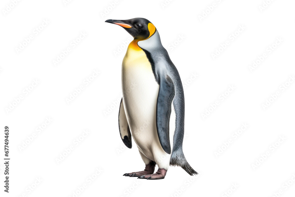 A penguin isolated on transparent background.