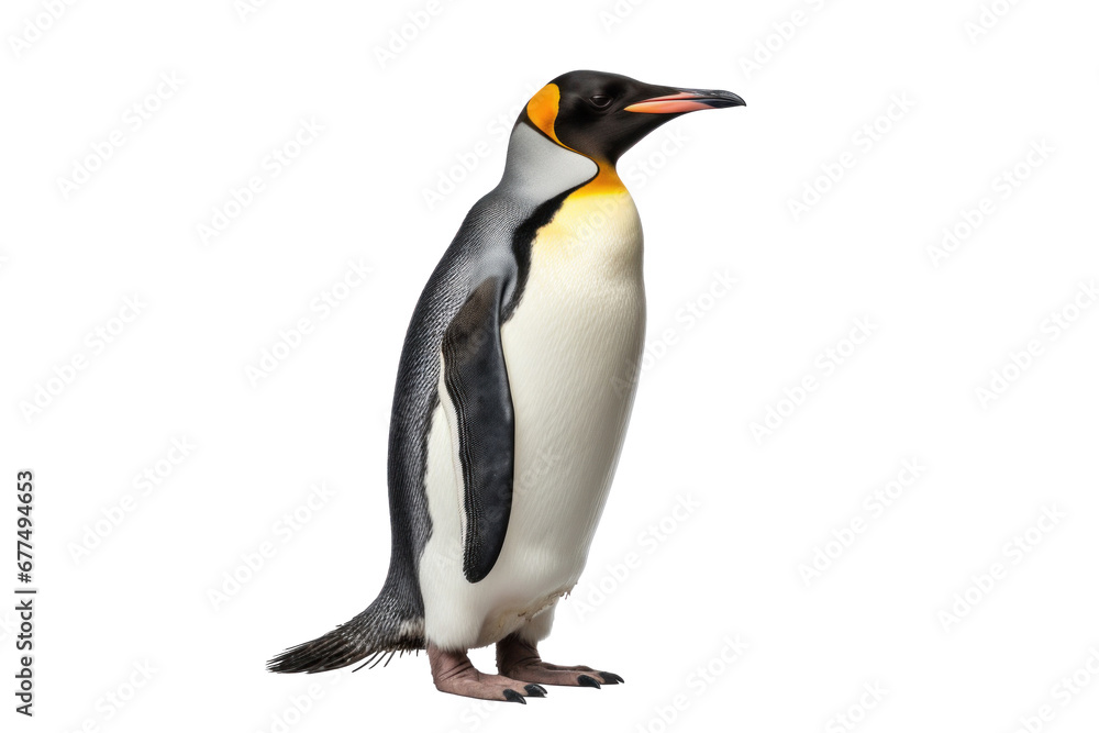 Fototapeta premium A penguin isolated on transparent background.