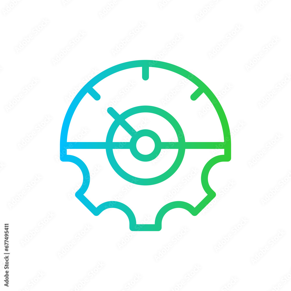 KPI management key performance indicator icon with blue and green gradient outline style. business, analysis, kpi, management, technology, marketing, graph. Vector Illustration KPI management key performance indicator icon with blue and green gradient outline style. business, analysis, kpi, management, technology, marketing, graph. Vector Illustration