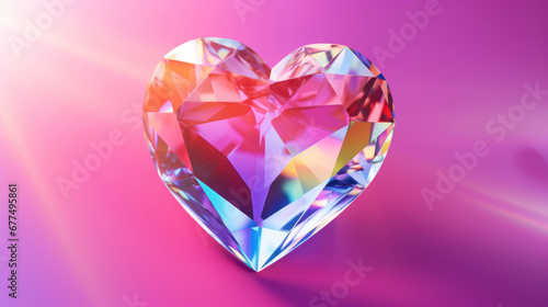 Crystal colorful heart © tashechka
