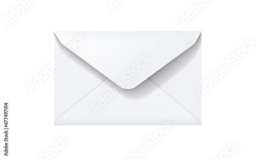 Simple Envelope Elegance On Isolated Background