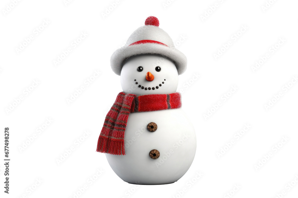 A snowman isolated on transparent background. A snowman isolated on transparent background.