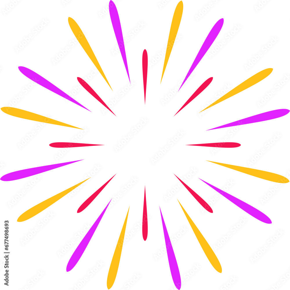 Obraz premium Colorful Festive Firework