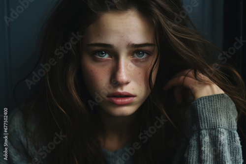 Shot of a young woman experiencing a difficult moment