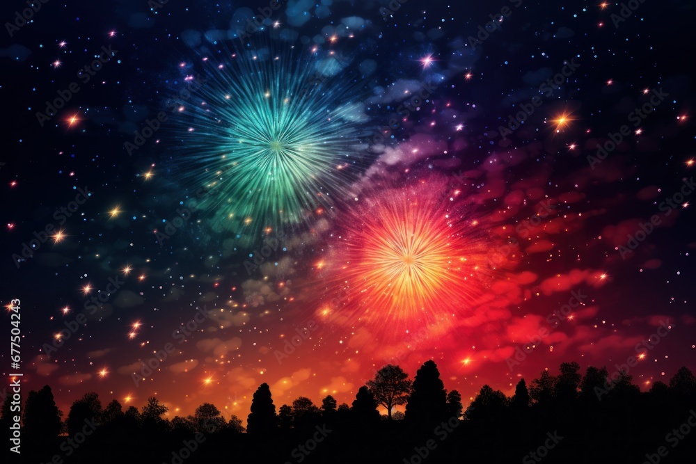 Fireworks: New Year's Eve fireworks or other winter celebrations can create stunning night sky photo opportunities. - Generative AI