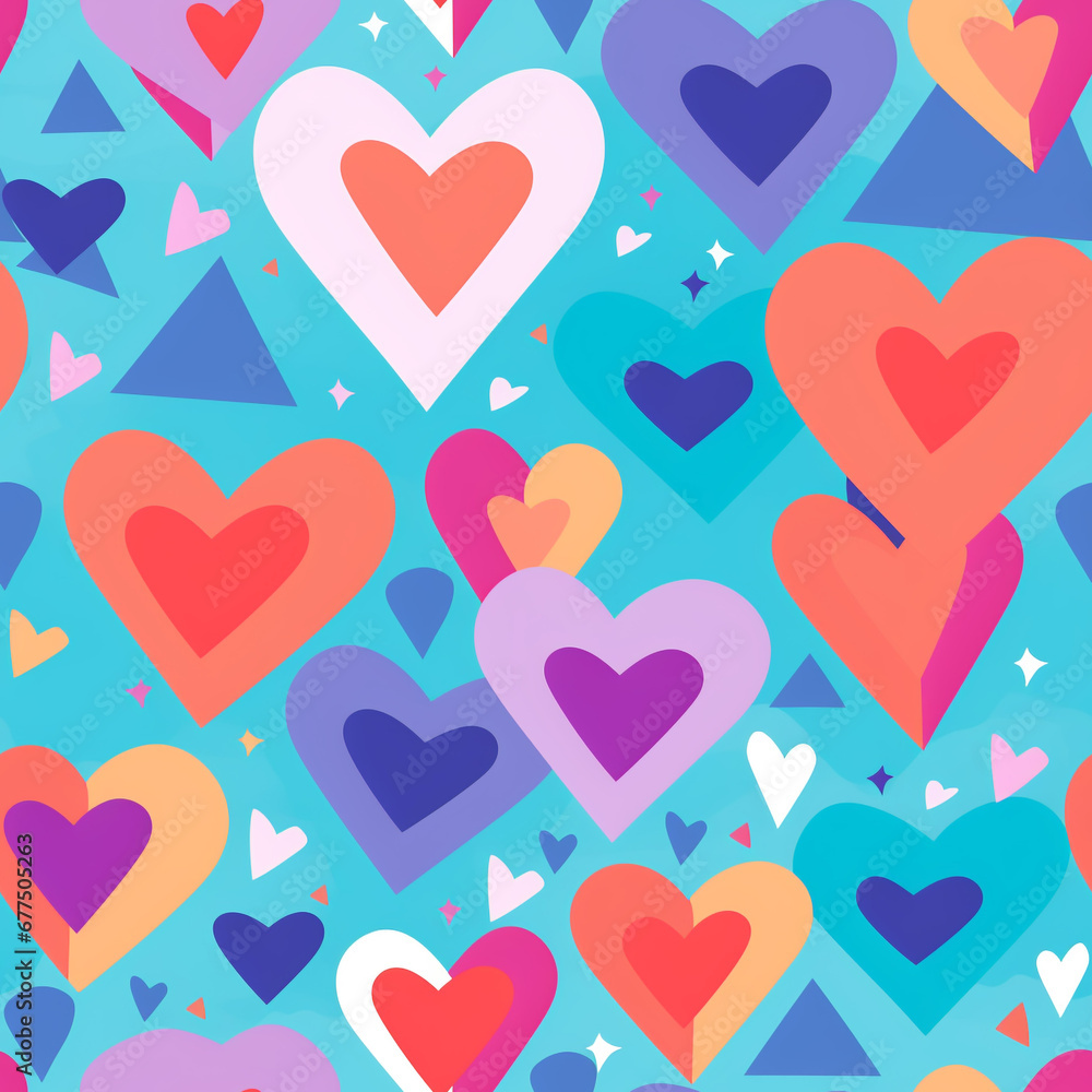 Geometric Hearts Stunning Valentines Day Patterns for Love