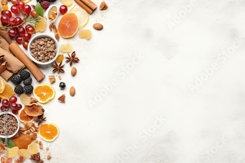 Fototapeta Naklejka Na Ścianę i Meble -  Treats such as candied nuts, fruits and soft nougat are a French tradition at Christmas.