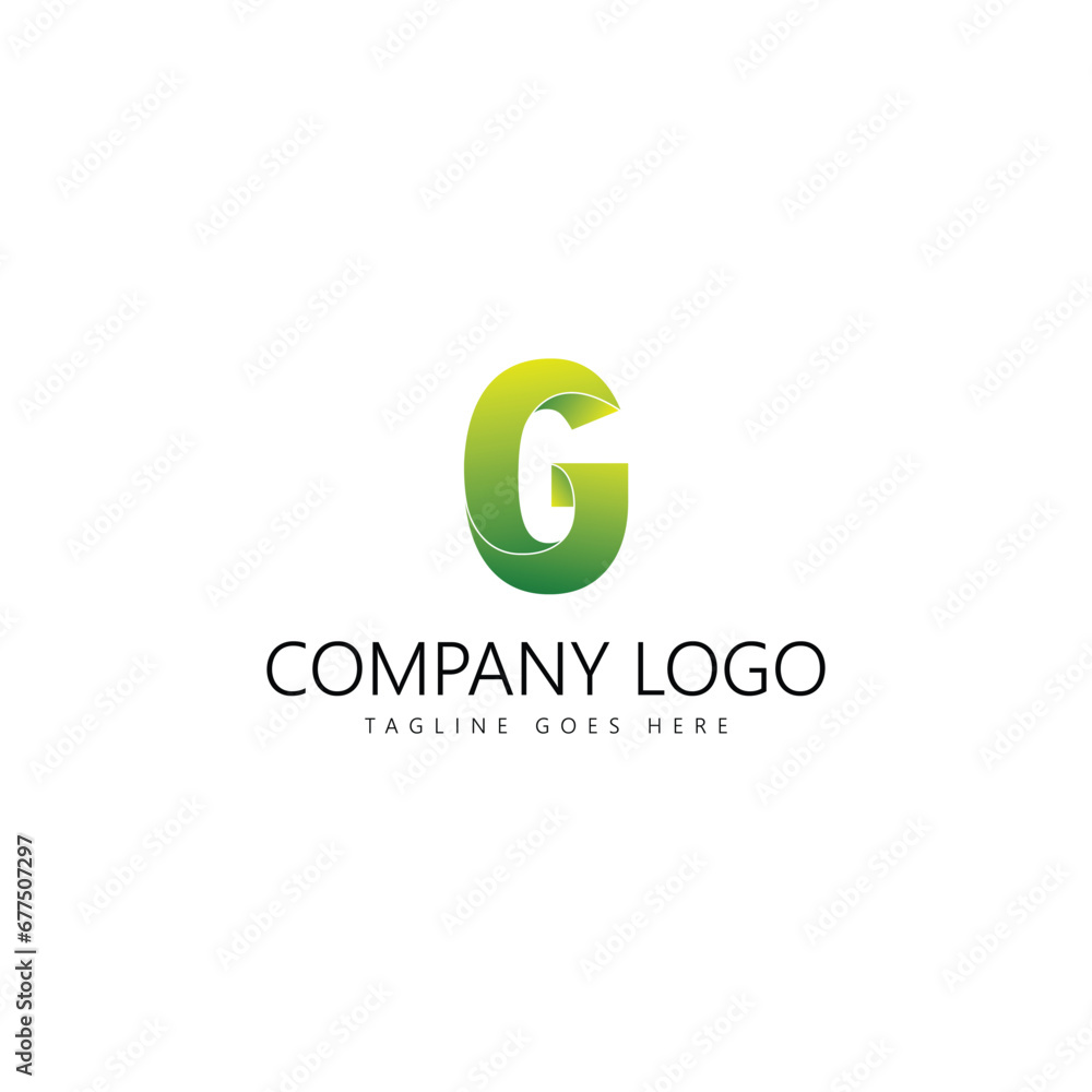 Letter G Logo with Simple and Elegant Color Gradations Letter G Logo with Simple and Elegant Color Gradations