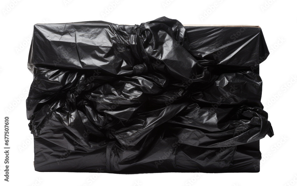 Garbage Bag Packaging On Isolated Background