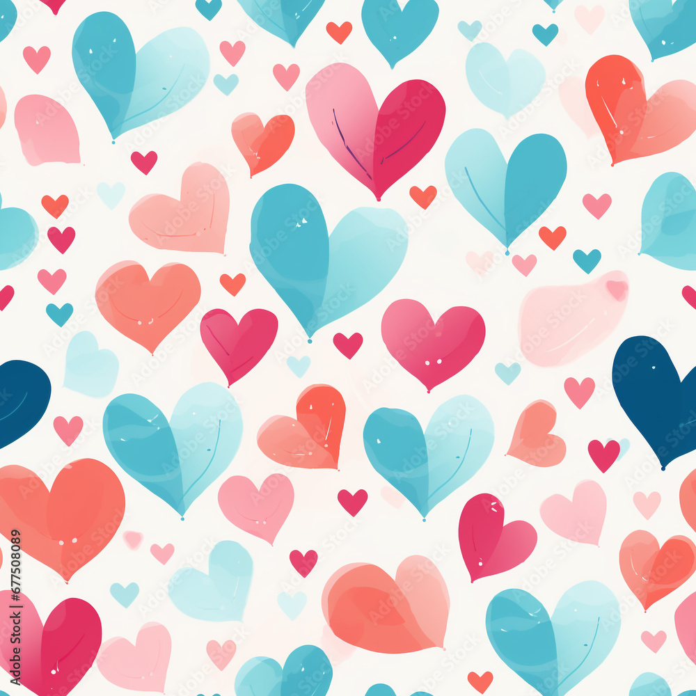 Valentines Day Patterns Unique Heart Designs for Romantic
