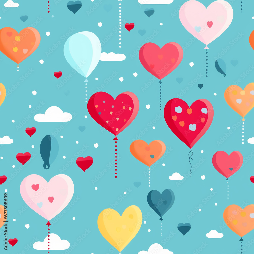 Whimsical Heart Balloons Enchanting Valentines Day Whimsical Heart Balloons Enchanting Valentines Day