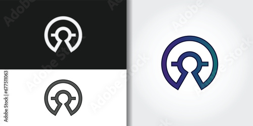 padlock logo set